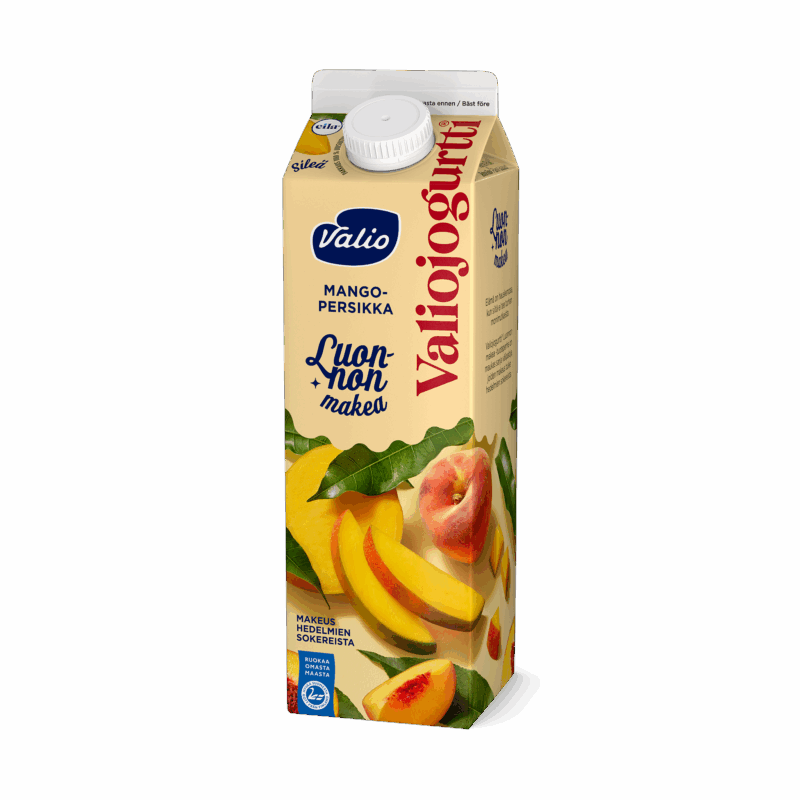 Valiojogurtti® Luonnon makea mango-persikka laktoositon 1 kg