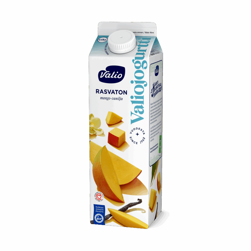 Valiojogurtti® mango-vanilja rasvaton laktoositon 1 kg