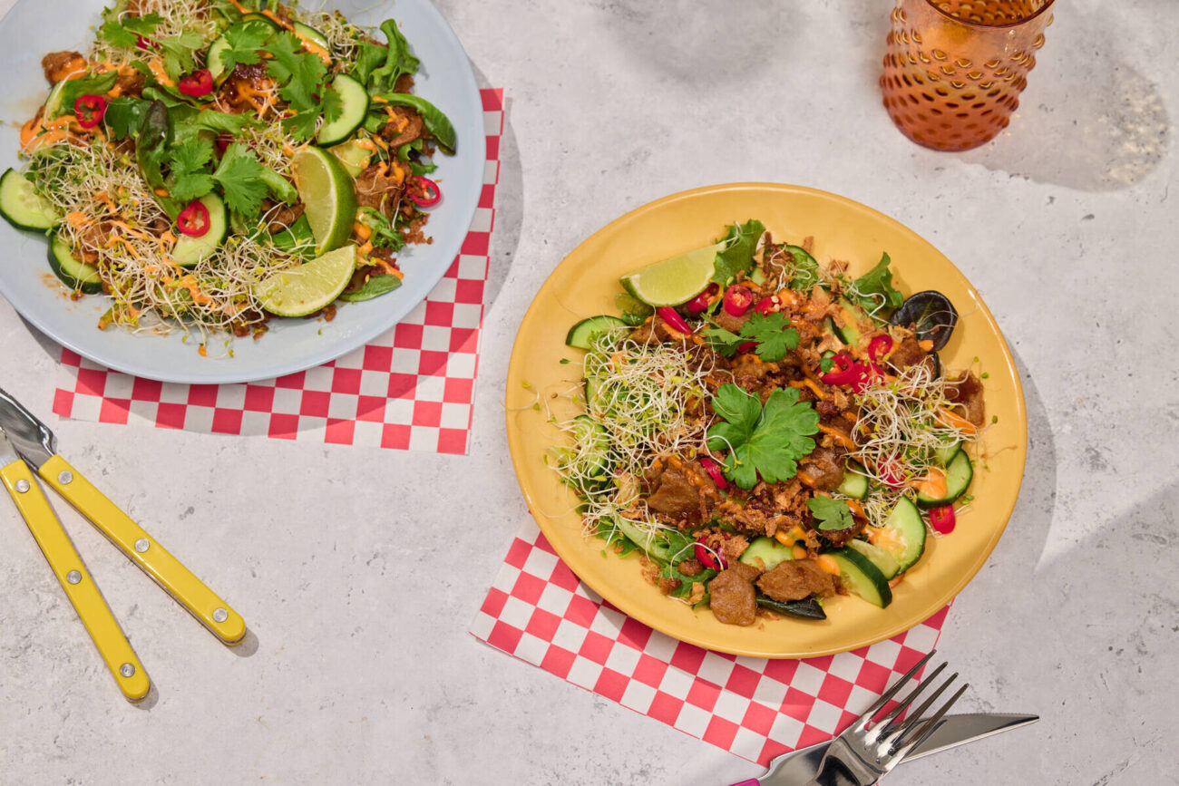 Shanghai taco -salaatti