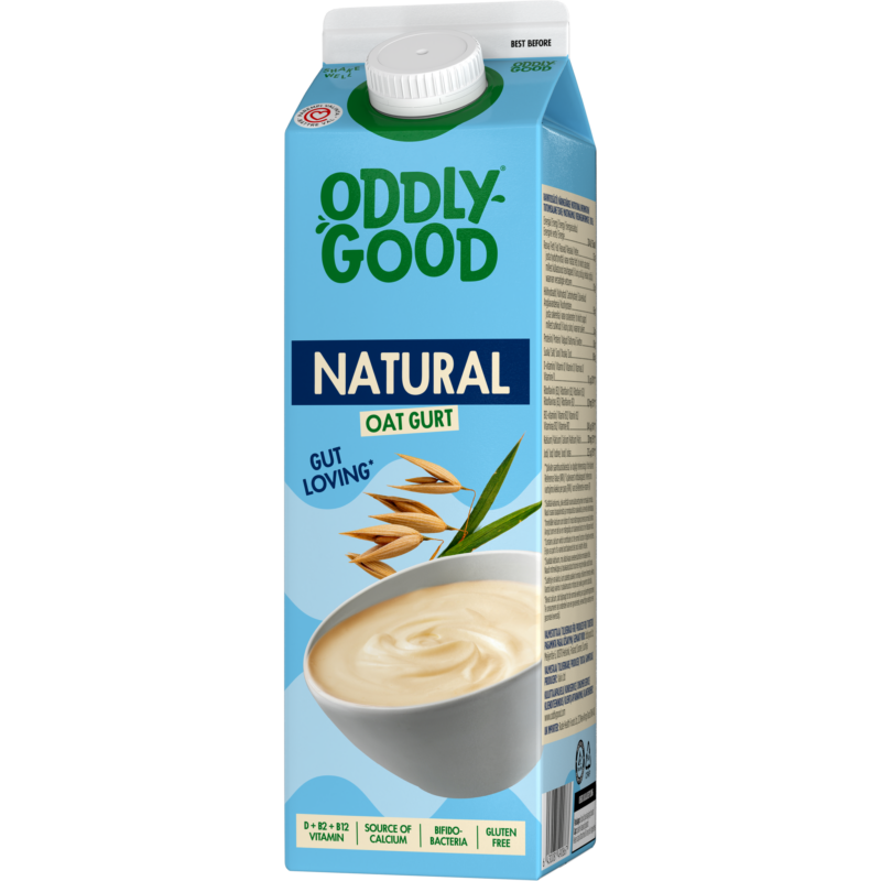 Oddlygood® kaurapohjainen gurtti 1 kg natural gluteeniton