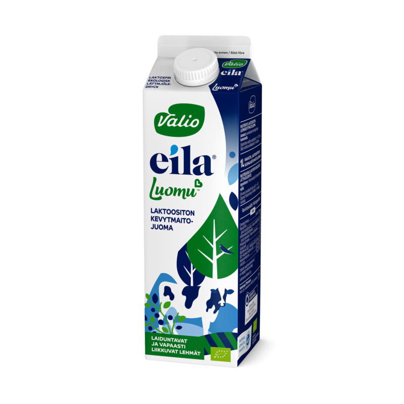 Valio Eila® Luomu™ kevytmaitojuoma 1 l laktoositon