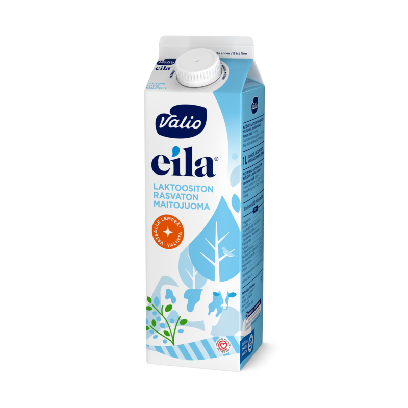 Valio Eila® rasvaton maitojuoma 1 l laktoositon