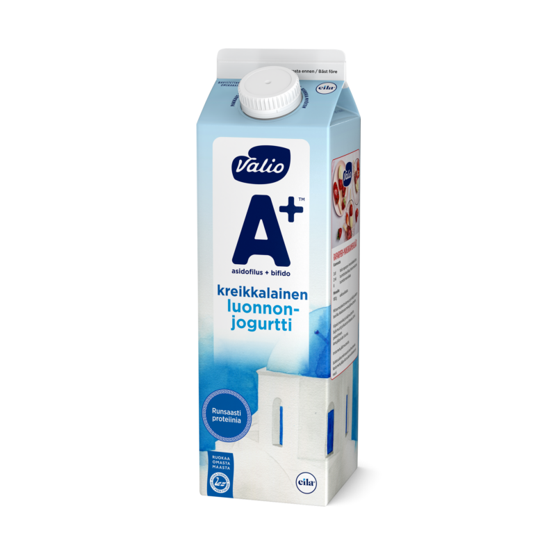 Valio A+™ kreikkalainen luonnonjogurtti maustamaton laktoositon 1 kg