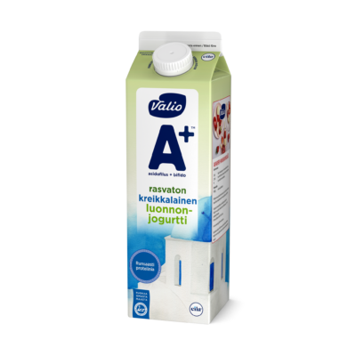 Valio A+™ kreikkalainen luonnonjogurtti maustamaton rasvaton laktoositon 1 kg