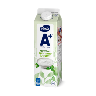 Valio A+™ luonnonjogurtti maustamaton rasvaton laktoositon 1 kg