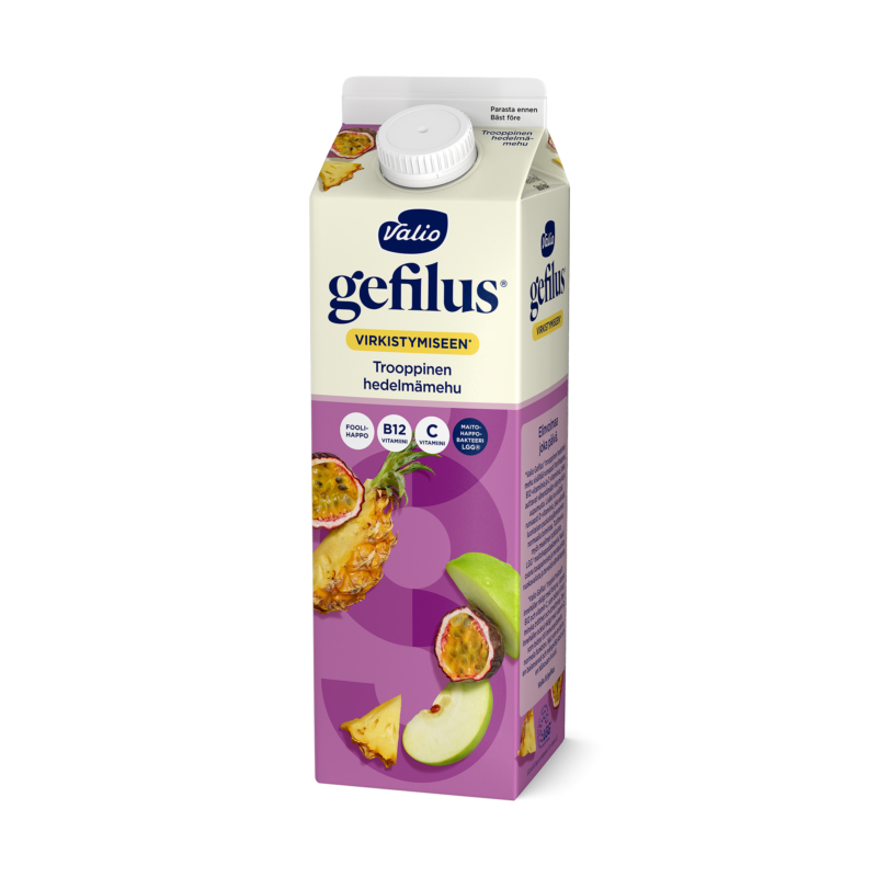 Valio Gefilus® hedelmämehu 1 l trooppinen+foolihappo