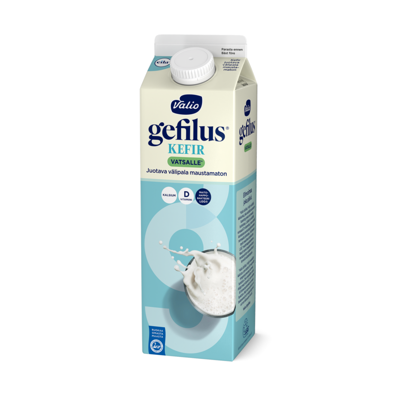 Valio Gefilus® Kefir juotava välipala maustamaton laktoositon 1 kg