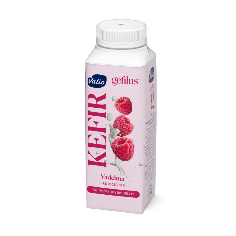 Valio Gefilus® Kefir vadelma laktoositon 2,5 dl