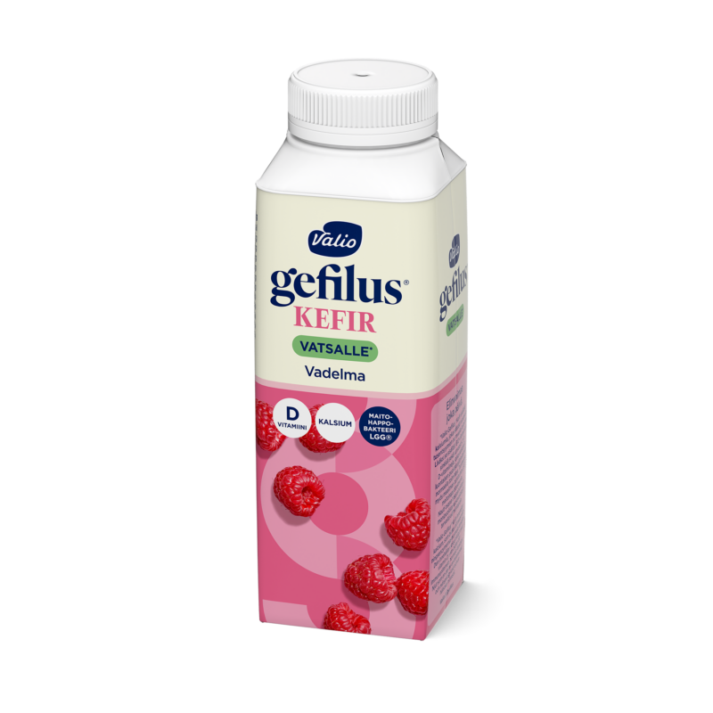 Valio Gefilus® Kefir vadelma laktoositon 2,5 dl