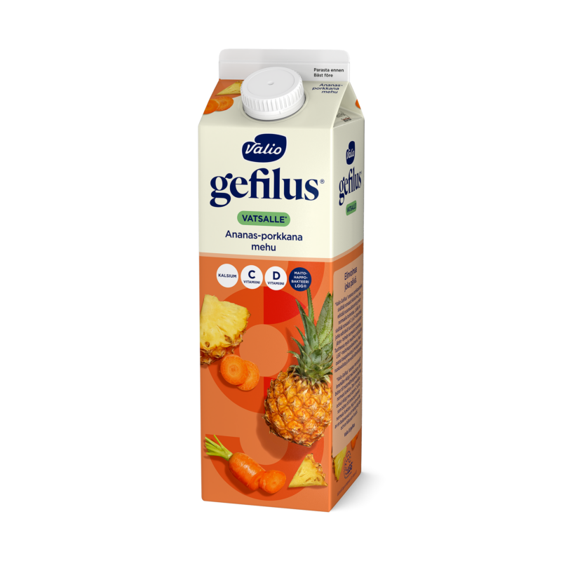 Valio Gefilus® mehu 1 l ananas-porkkana+kalsium