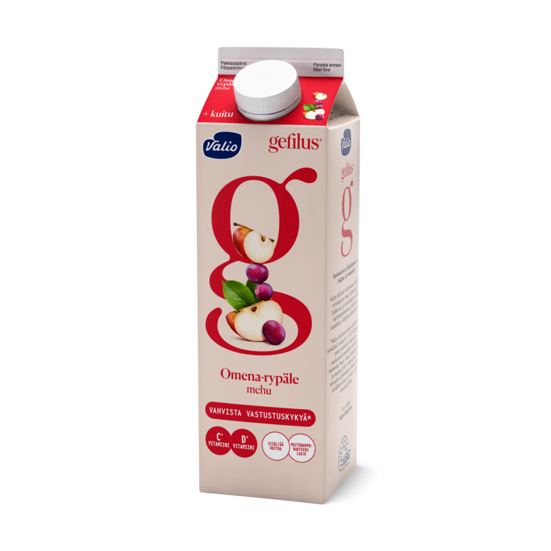Valio Gefilus® mehu 1 l omena-rypäle+kuitu
