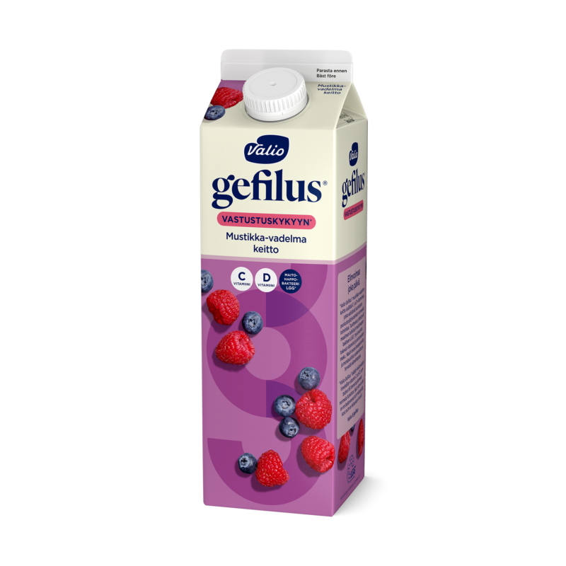 Valio Gefilus® mustikka-vadelmakeitto 1 kg