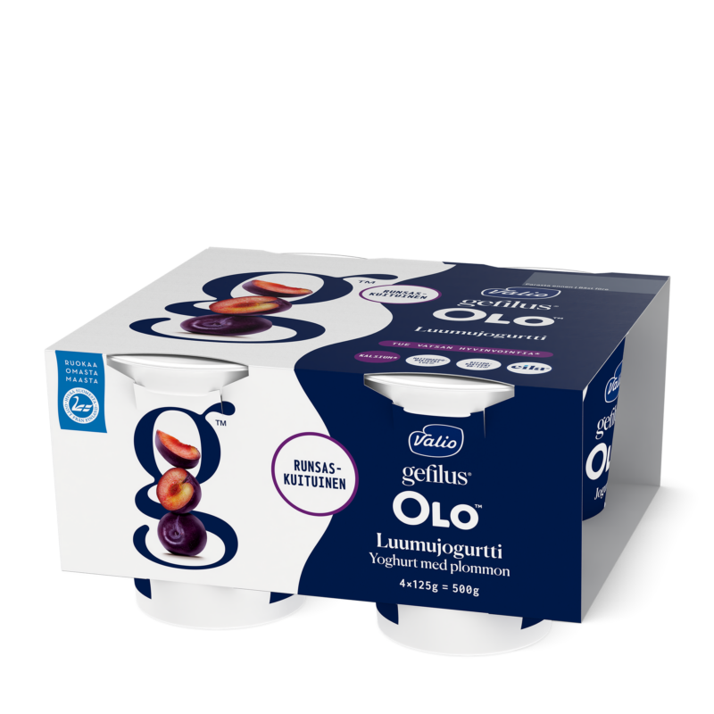 Valio Gefilus® OLO™ jogurtti luumu laktoositon 4x125  g