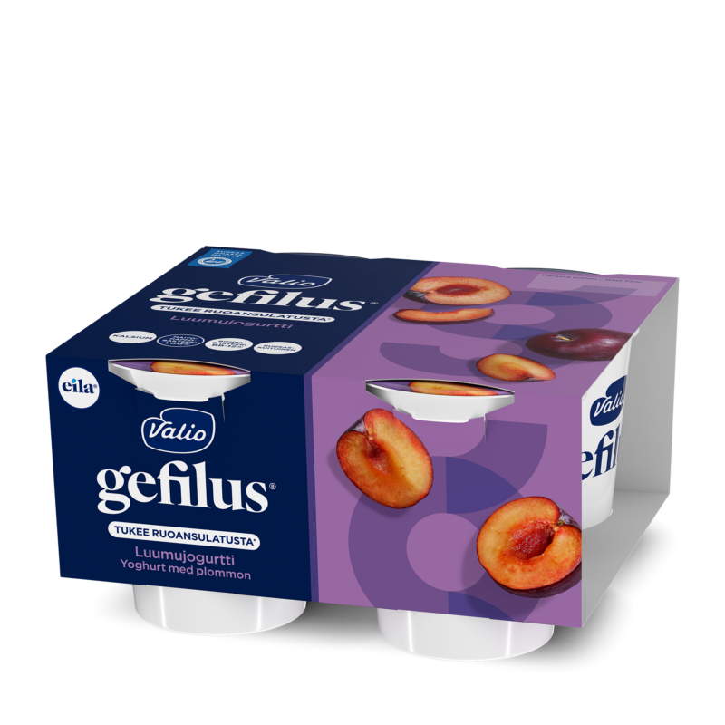 Valio Gefilus® jogurtti luumu laktoositon 4x125 g