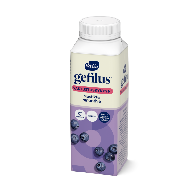 Valio Gefilus® Smoothie jogurttijuoma mustikka laktoositon 2,5 dl