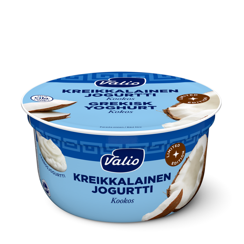 Valio kreikkalainen jogurtti kookos kausimaku laktoositon 150 g