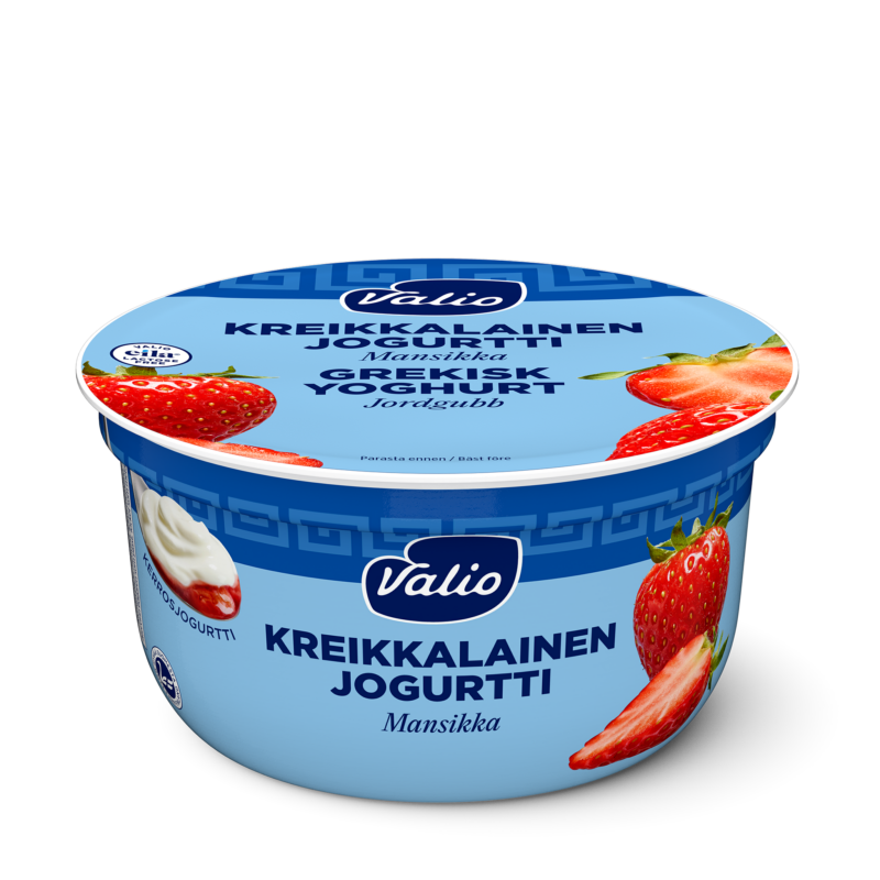Valio kreikkalainen jogurtti mansikka laktoositon 150 g