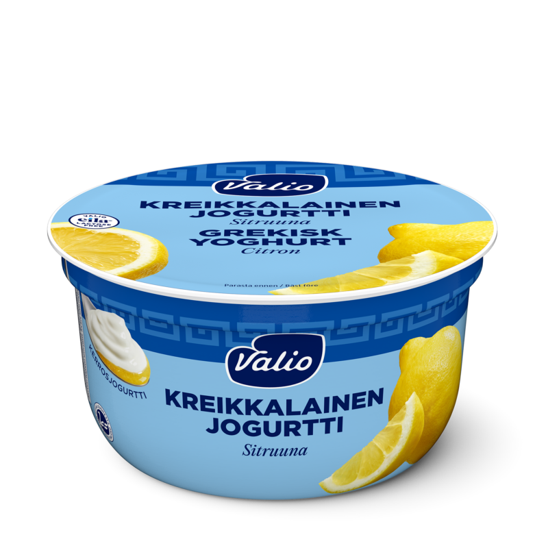 Valio kreikkalainen jogurtti sitruuna laktoositon 150 g