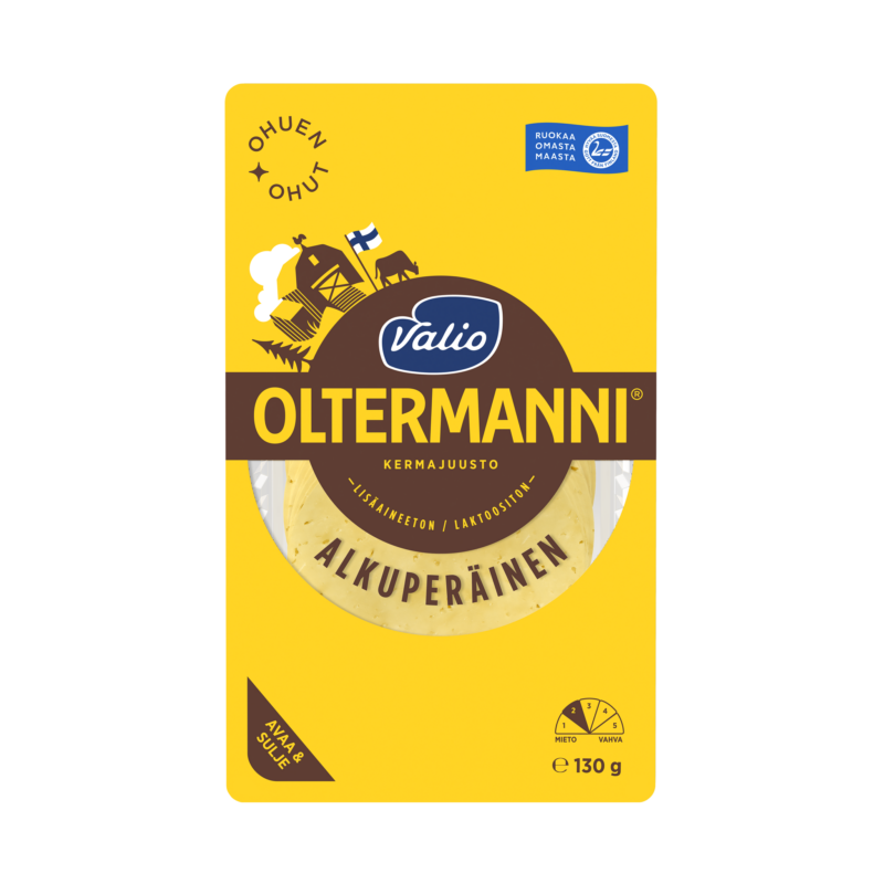 Valio Oltermanni® Alkuperäinen ohuen ohut kermajuustoviipale e130 g