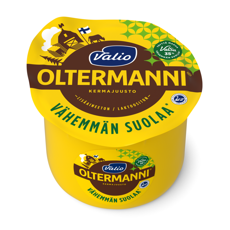 Valio Oltermanni® Vähemmän suolaa ValSa® kermajuusto e900 g