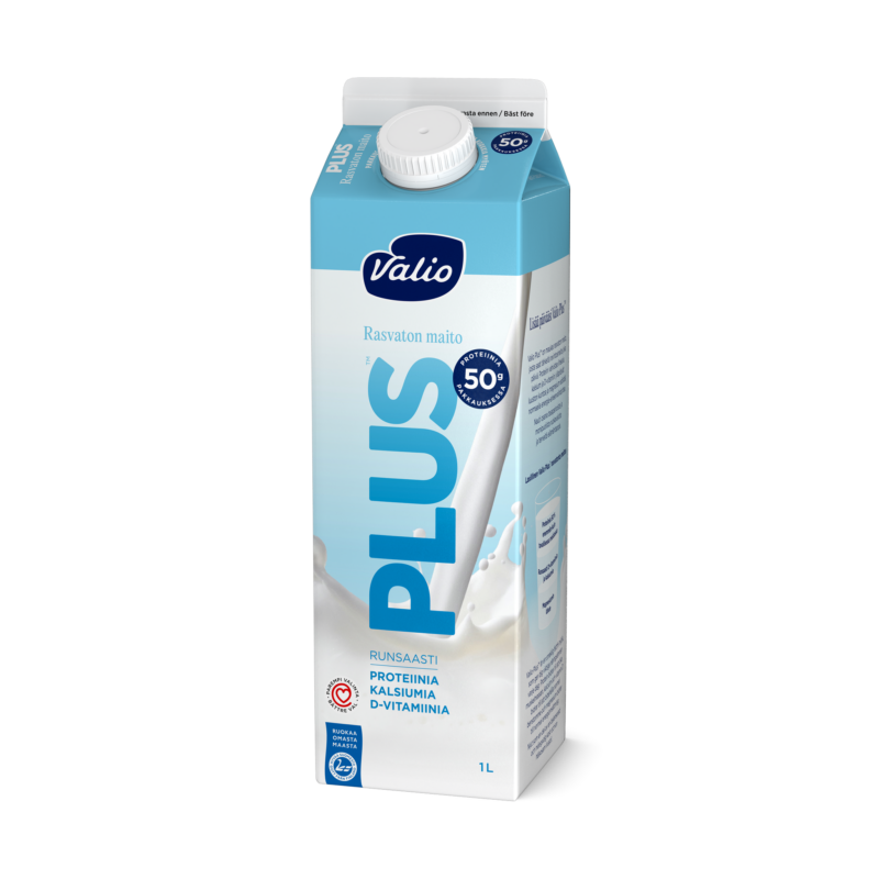 Valio Plus™ rasvaton maito 1 l