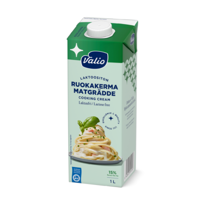Valio ruokakerma 15 % UHT laktoositon 1 l