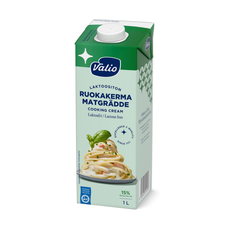 Valio ruokakerma 15 % UHT laktoositon 1 l