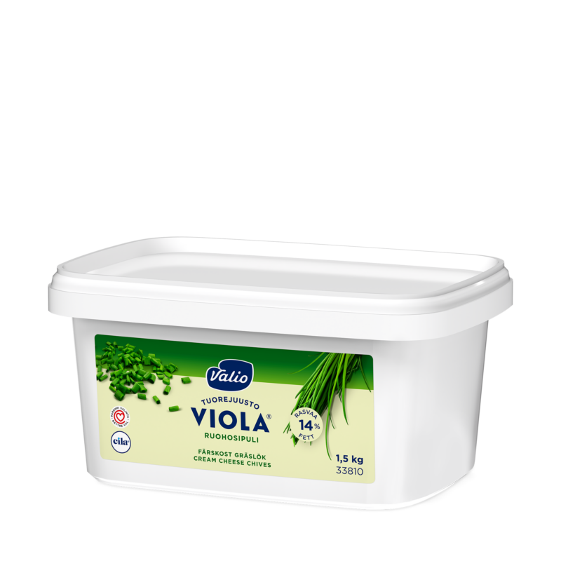 Valio Viola® ruohosipuli tuorejuusto laktoositon 1,5 kg