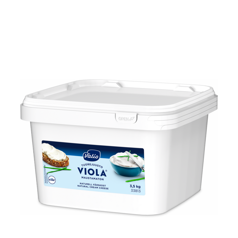 Valio Viola® maustamaton tuorejuusto laktoositon 3,5 kg