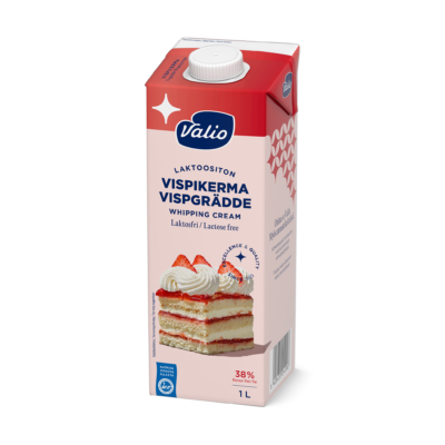 Valio vispikerma UHT laktoositon 1 l