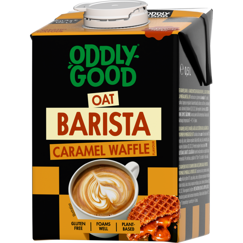 Oddlygood® Barista kaurajuoma 0,5 l caramel waffle UHT gluteeniton