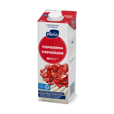 Valio vispikerma UHT laktoositon 1 l