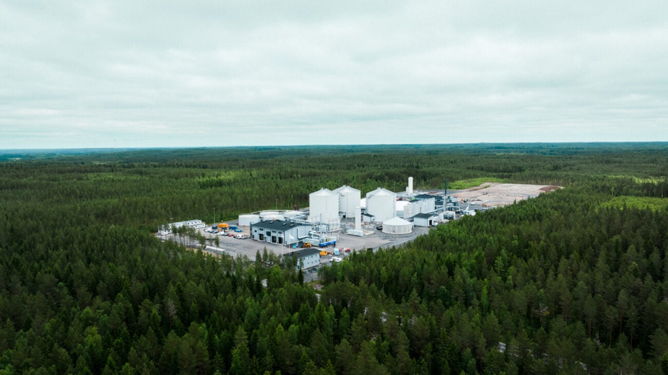 Kuvassa on Suomen Lantakaasun biokaasulaitos Nurmossa.
