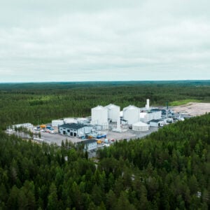 Kuvassa on Suomen Lantakaasun biokaasulaitos Nurmossa.