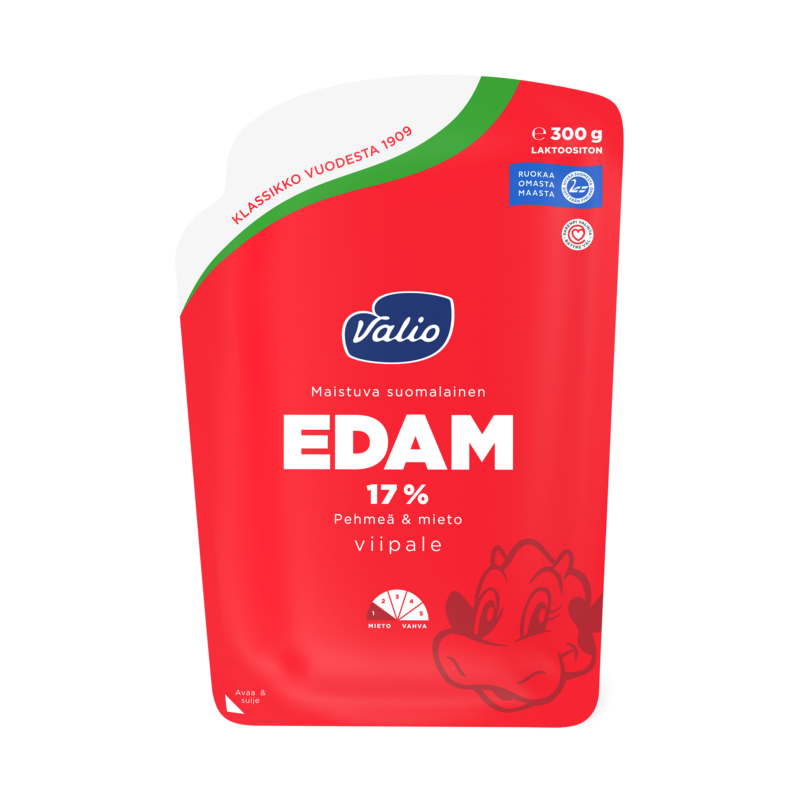Valio Edam 17 %  juustoviipale e300 g