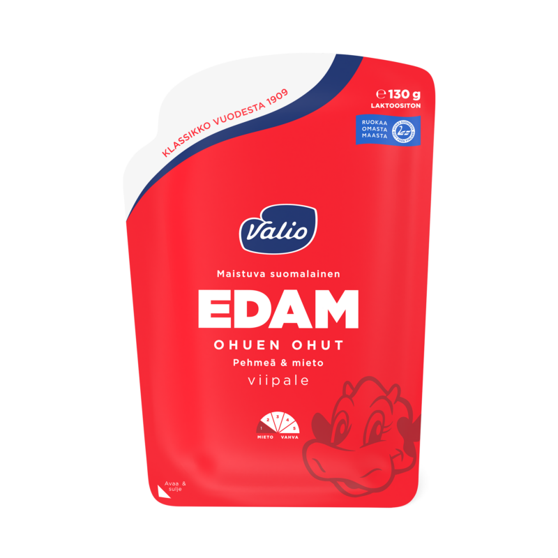 Valio Edam ohuen ohut juustoviipale e130 g