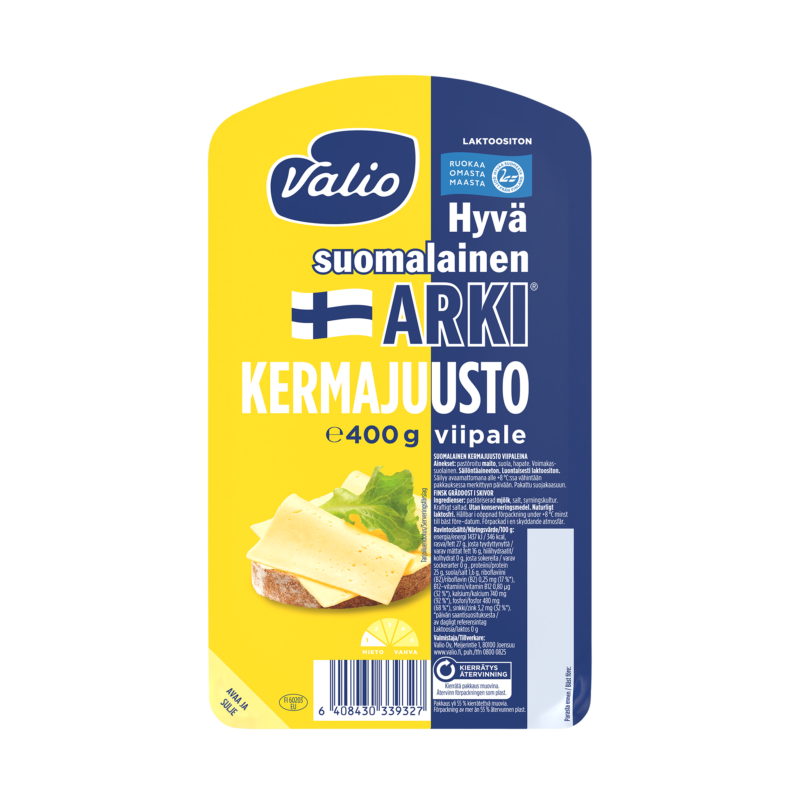 Valio Hyvä suomalainen Arki® kermajuustoviipale e400 g
