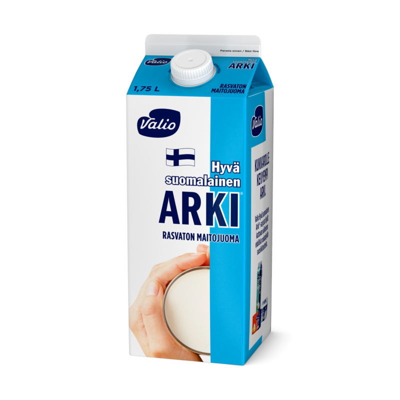 Valio Hyvä suomalainen Arki® rasvaton maitojuoma 1,75 l rullakko