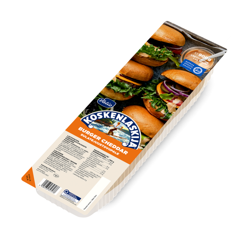 Valio Koskenlaskija® burger cheddar sulatejuustoviipale e900 g