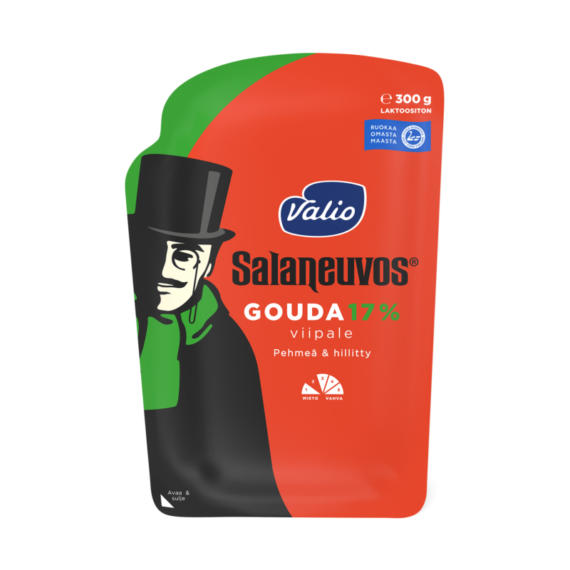 Valio Salaneuvos® gouda 17 % juustoviipale e300 g