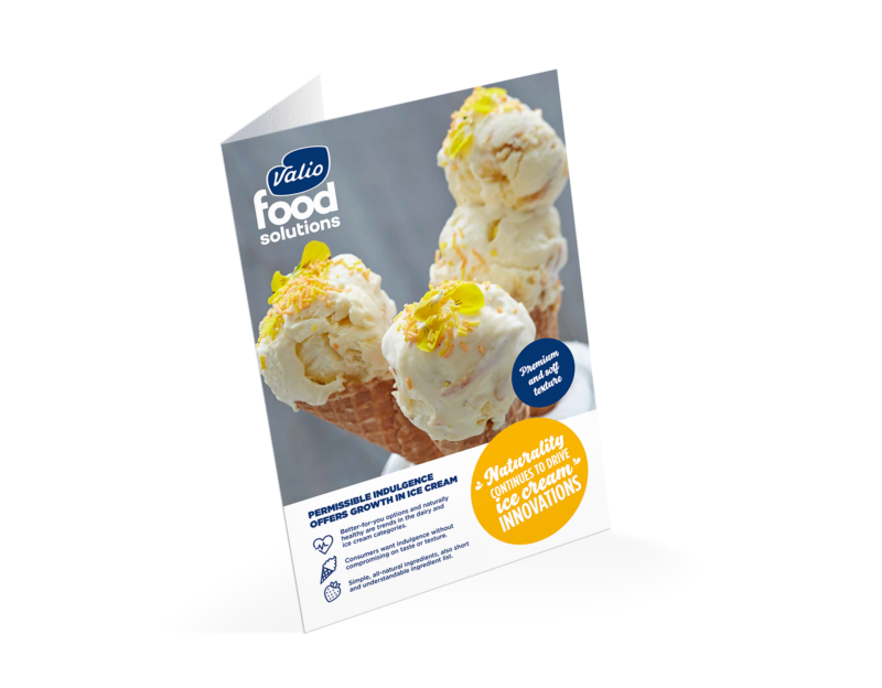 Valio's ice cream white paper.