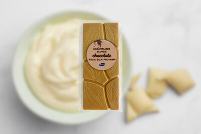 Caramelized blonde chocolate.
