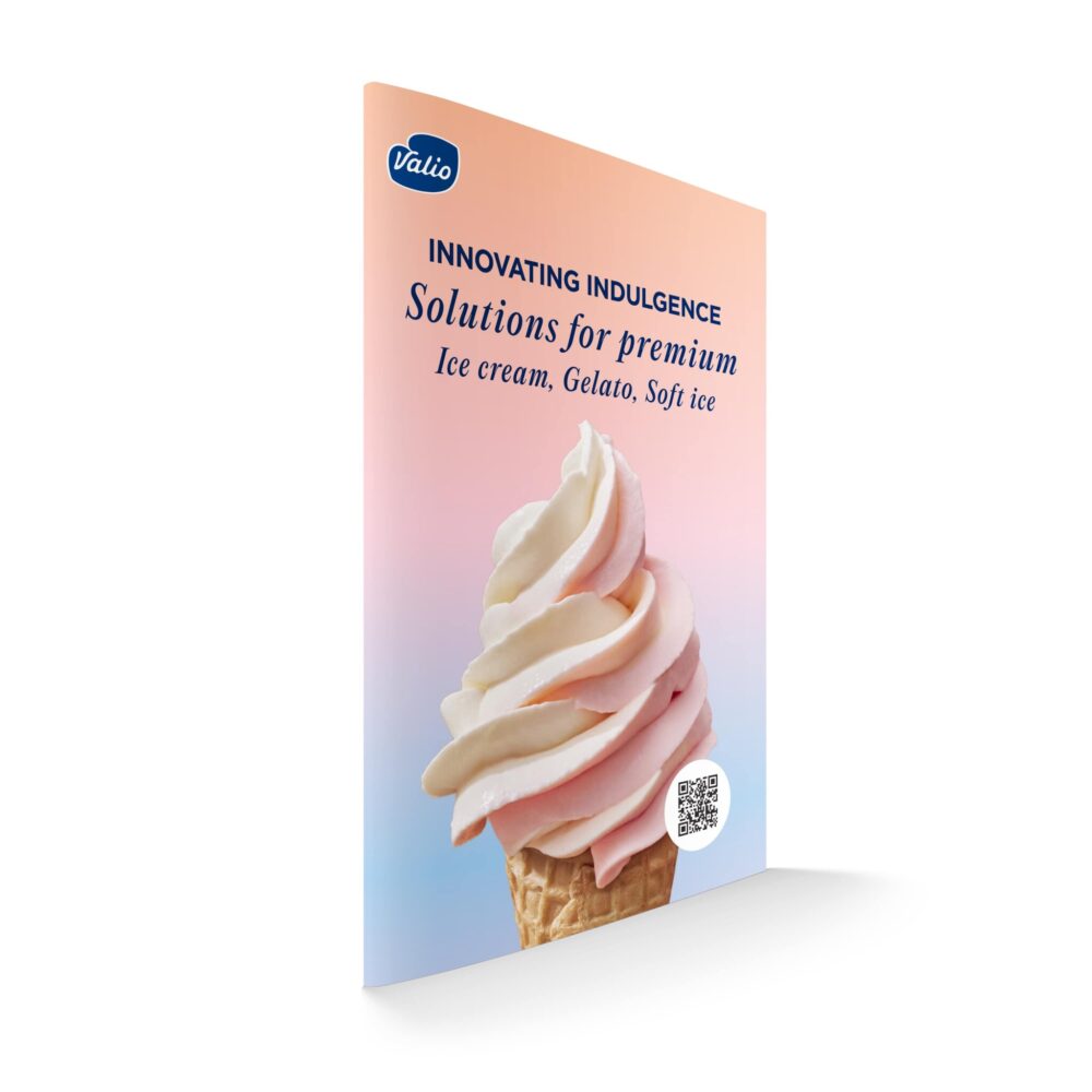 Innovating indulgence - solutions for premium ice cream, gelato, soft ice leaflet white paper.