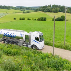 The picture shows a milk collection truck.