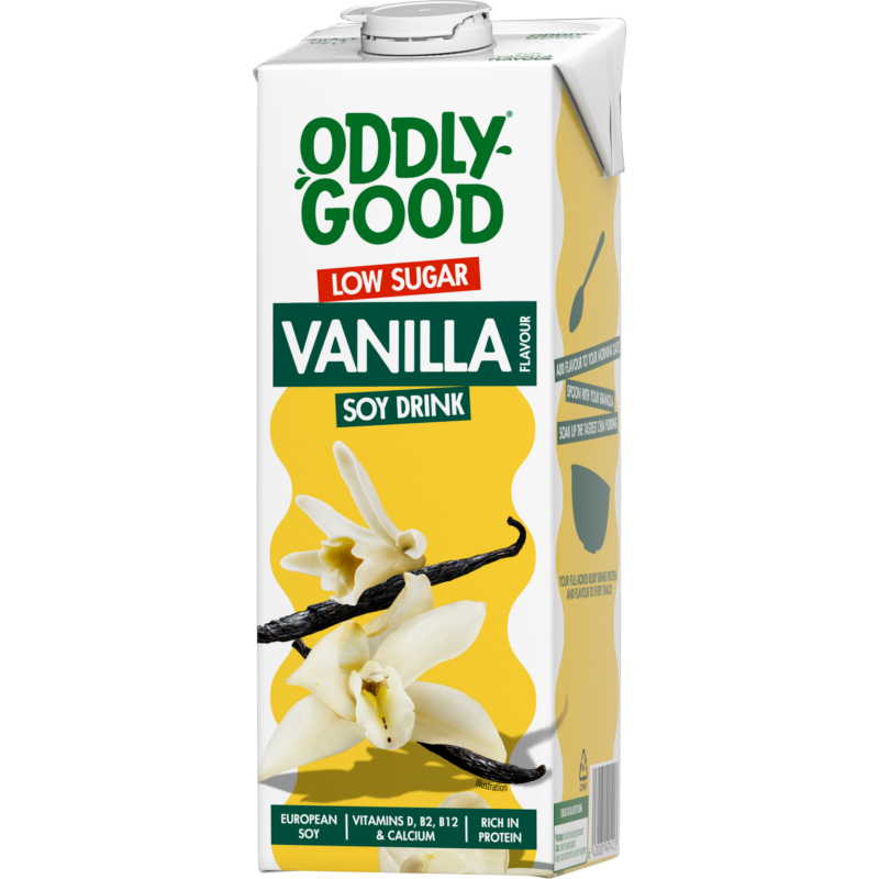 Oddlygood® soijajuoma 1 l vanilja vähäsokerinen UHT