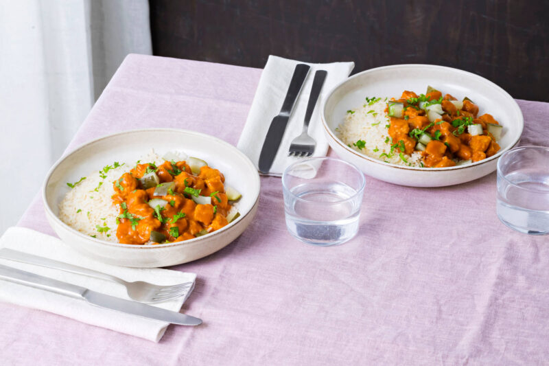 Vegaaninen stroganoff