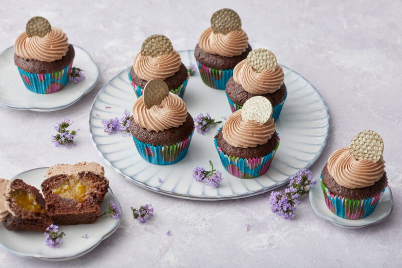 Vegaaninen suklaacupcake