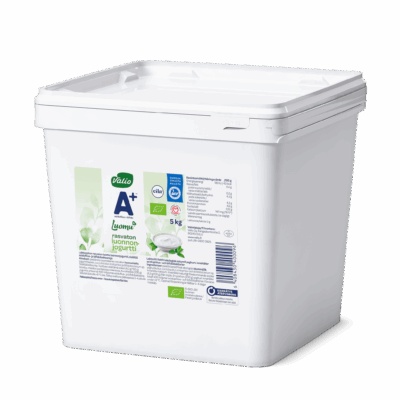 Valio A+™ Luomu™ luonnonjogurtti maustamaton rasvaton laktoositon 5 kg