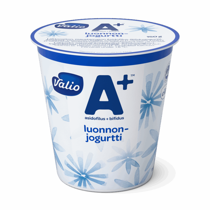 Valio A+™ luonnonjogurtti maustamaton laktoositon 150 g