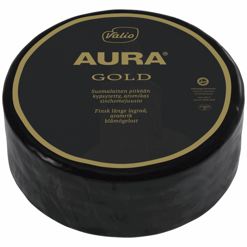 Valio AURA® Gold sinihomejuusto kokonainen n. 3,2 kg